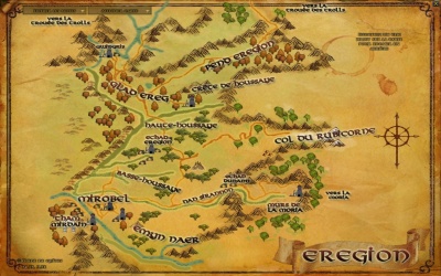 Carte de l'Eregion