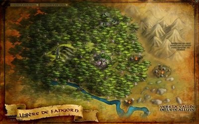 Carte de la Lisière de Fangorn