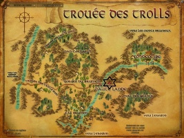 La carte de la région à côté de nos amis