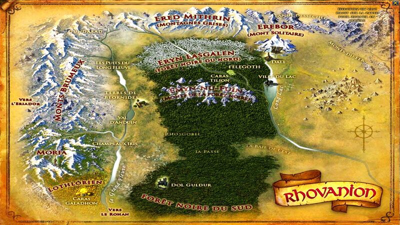Carte du Rhovanion