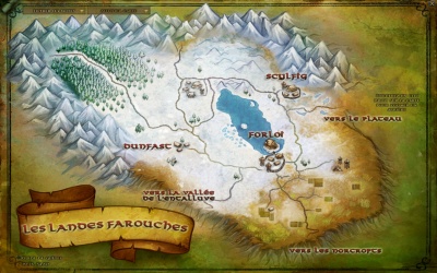 Carte des Landes Farouches