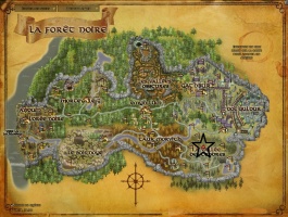 La carte de la région à côté de nos amis