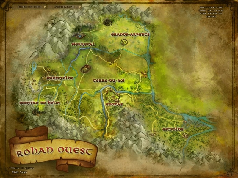 Carte de l'Ouestemnet (Rohan Ouest)