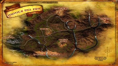 Carte de Monts du fer