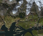 Terrain Map. La carte annotée en haute résolution et en très grand format.